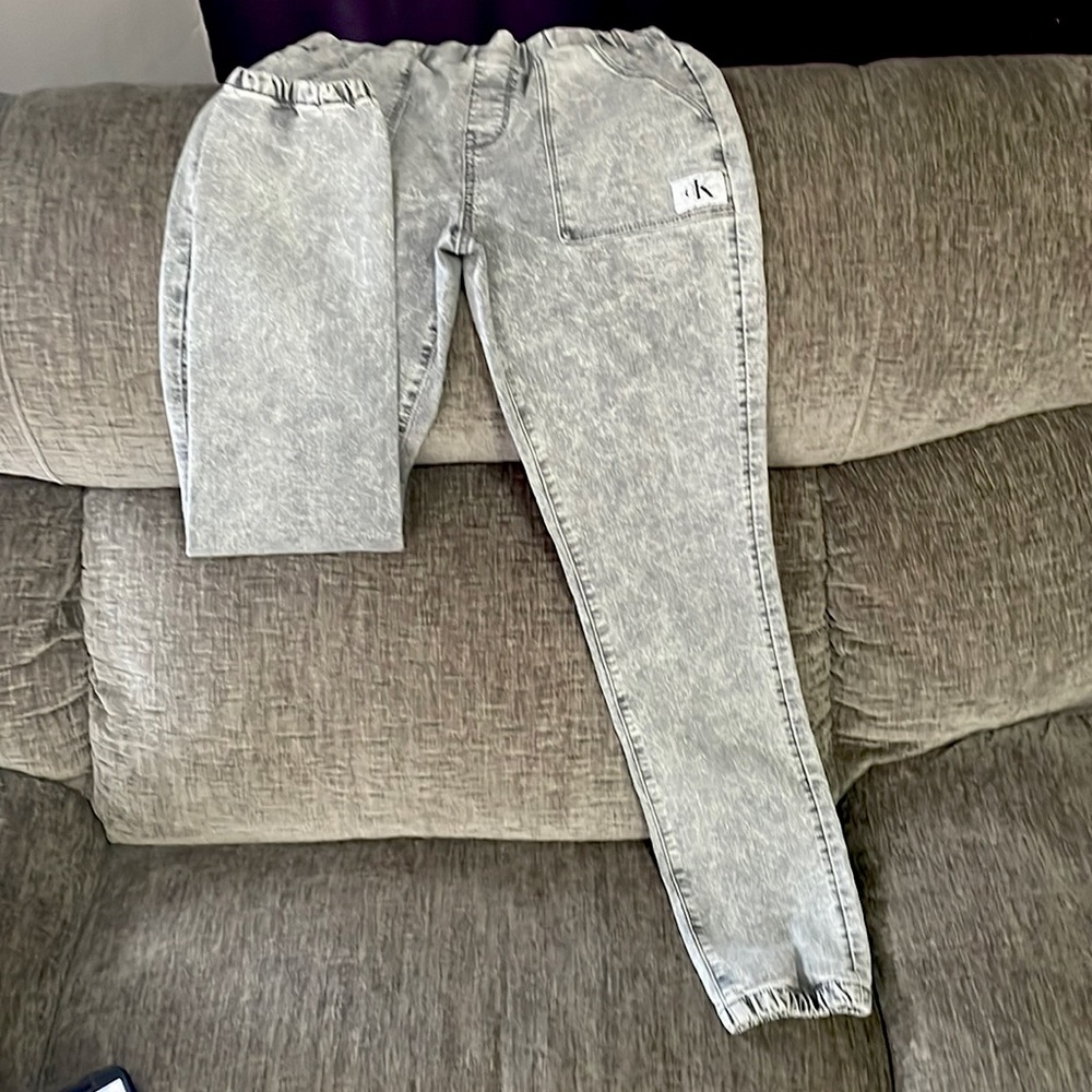 Calvin Klein Gray Denim Joggers